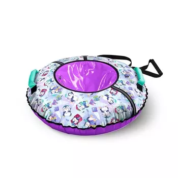 Тюбинг 95см (Чехол 105см), с камерой Ника ТБ2К ТБ2К-95/П Пингвины, инд.упаковка