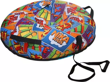 Тюбинг d90см Ника с автокамерой, ТБ5К-90/3 в стиле комиксов