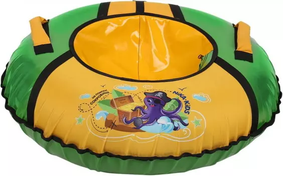 Тюбинг Ника ТБ1КР 85см. Сокровища Зеленый/Желтый ТБ1КР-85/С2