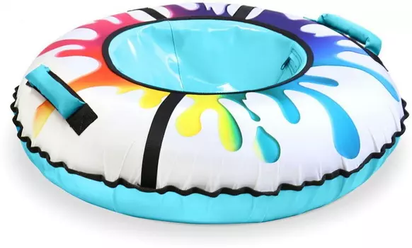 Тюбинг Ника ТБ3К 85см. Принт Зимний Радужный ТБ3К-85/32