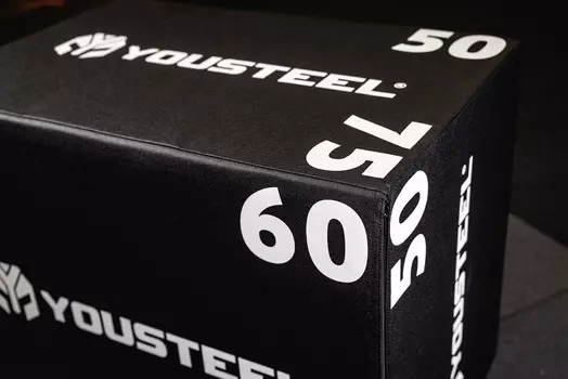 Тумба мягкая для запрыгивания YouSteel 75х61х51см