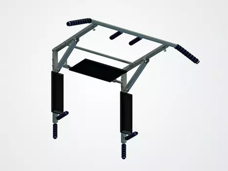 Турник 3 в 1 складной Spektr Sport Workout, серый