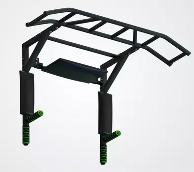 Турник-брусья-пресс разборный с доп. хватами Spektr Sport Прометей, черный