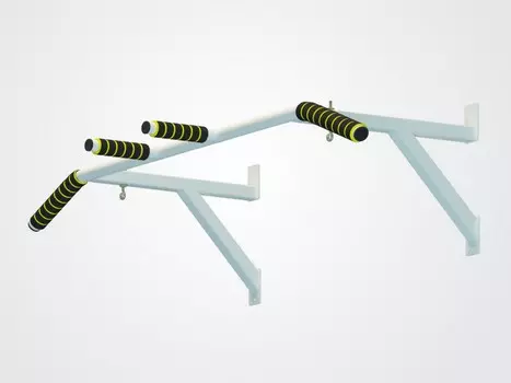 Турник настенный Spektr Sport Фронт, белый