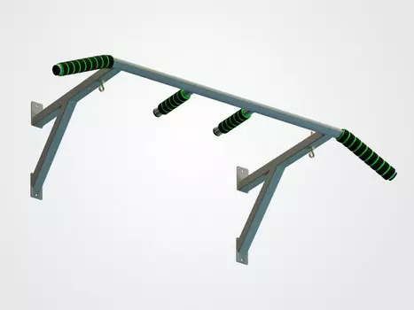 Турник настенный Spektr Sport Лайт, серый