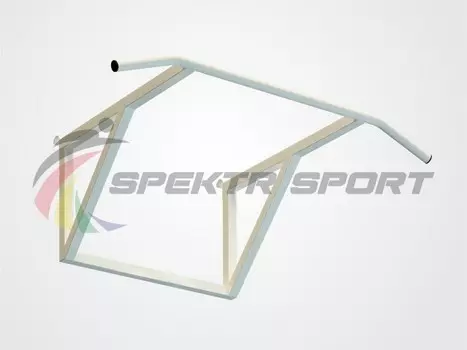 Турник навесной Spektr Sport Школьник 2, белый