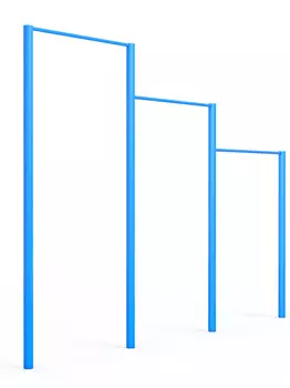 Турник/перекладина для улицы трехуровневая Glav 14.200