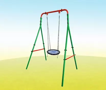 Уличные качели Wippe Kampfer Гнездо среднее 55151 синее