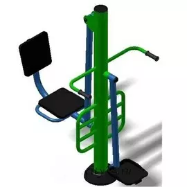 Уличный тренажер взрослый Маятник + Жим ногами для двоих Spektr Sport ТС 227