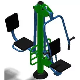 Уличный тренажер взрослый Подтягивание+Жим ногами для двоих Spektr Sport ТС 241