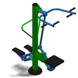 Уличный тренажер взрослый Степ + Подтягивание для двоих Spektr Sport ТС 228