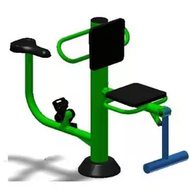 Уличный тренажер взрослый Вело+Флекс для двоих Spektr Sport ТС 219