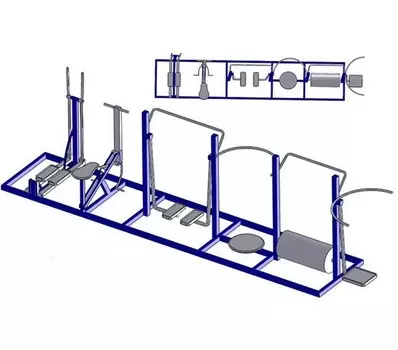 Уличный тренажерный комплекс Hercules УТК-004