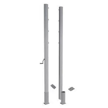 Универсальные волейбольные стойки со скрытым механизмом натяжения сетки SportWerk SpW-AUS-9