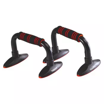 Упоры для отжимания Torres Push-Up Bars металл PL5015 черный-красный