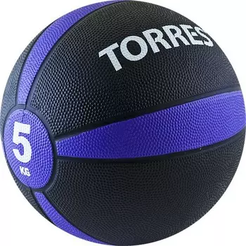 Медбол 5 кгTorres AL00225 черно-фиолетово-белый