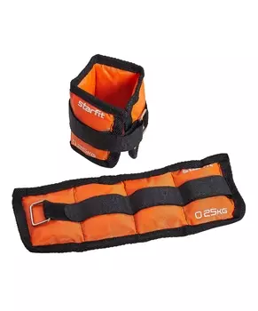 Утяжелители 0,25кг Star Fit WT-401 оранжевый