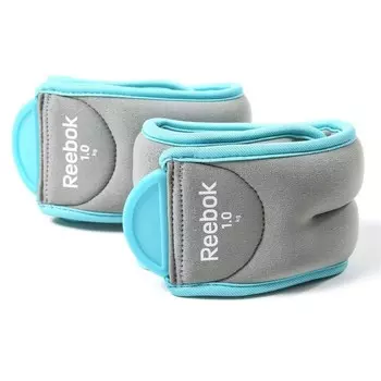 Утяжелители на лодыжки Reebok Elements 0,5 кг, пара RAWT-11073BL серо-голубые