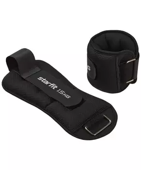 Утяжелители универсальные Star Fit WT-503, 1,5 кг, черный