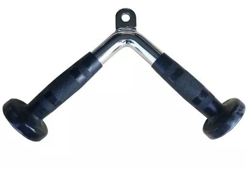 V-образный гриф для тяги на трицепс с полиуретановыми рукоятками Aerofit AFH103