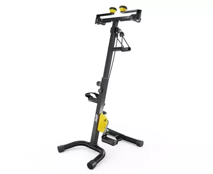 Велотренажер двойной DFC dual bike B815Y желтый