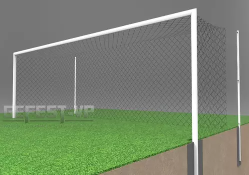 Ворота для футбола, стальные, бетонируемые Gefest СБ-5081 (500x200) пара