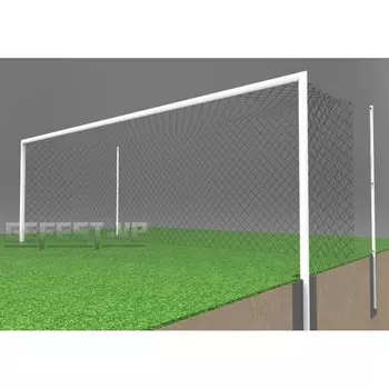 Ворота для футбола, стальные, бетонируемые Gefest СБ-7101 (732x244) пара