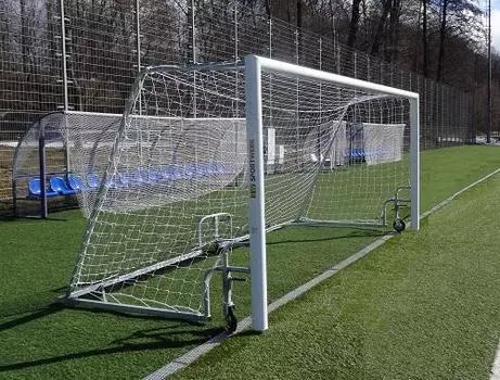 Ворота для мини-футбола мобильные с колесами, алюминиевые SportWerk SpW-AG-300-4Z