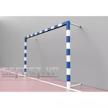 Ворота для мини-футбола, стальные, пристенные Gefest СПР-382 (500x200) пара