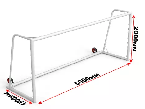 Ворота футбольные с противовесом 2х5м Glav 15.107 шт