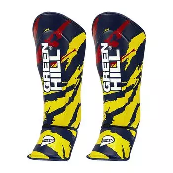 Защита голень-стопа Green Hill Jumbo сине-желтая SIJ-2166