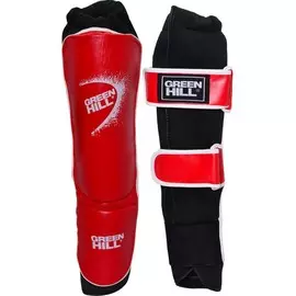 Защита голень+стопа Green Hill Shell SIS-4141, красные