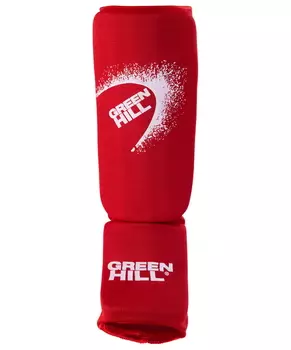 Защита голень-стопа Green Hill SIC-6131 х/б красный