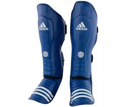 Защита голени и стопы Adidas WAKO Super Pro Shin Instep Guards синяя adiWAKOGSS11