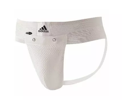 Защита паха Adidas Training Groin Guard белая мужская adiBP06