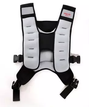 Жилет-утяжелитель 10 кг Star Fit WT-301 серый\красный