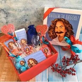 Подарочный набор 'Выпьем за любовь'