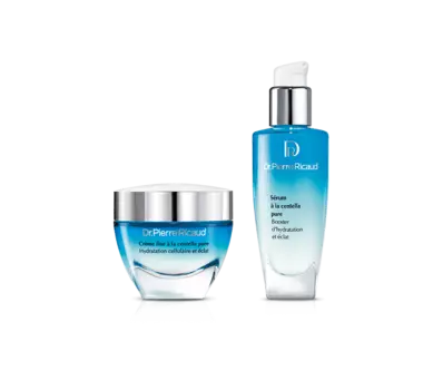 Dr. Pierre Ricaud Освежающий уход с тающим кремом для увлажнения и сияния кожи Стеклянная баночка + Флакон с дозатором