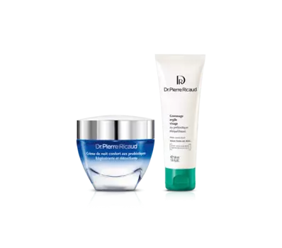 Dr. Pierre Ricaud Ночной детокс-уход для подготовки ко сну Стеклянная баночка + Тюбик