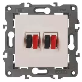 Аудиорозетка двойная ЭРА Elegance 14-3112-02 Б0034327