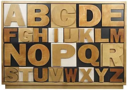 Комод Alphabeto Birch 10 ящиков расцветка 2