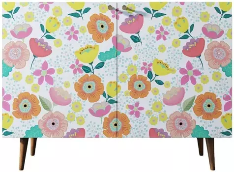 Комод Berber две дверки "Радостный букет"