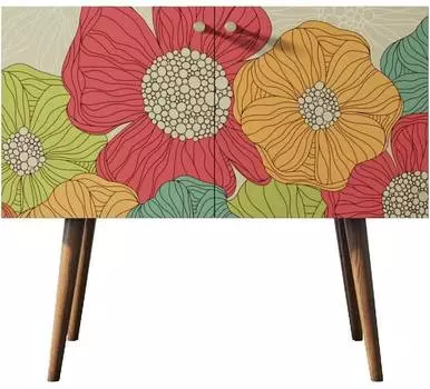 Комод Berber малый на высоких ножках "Цветочек аленький"