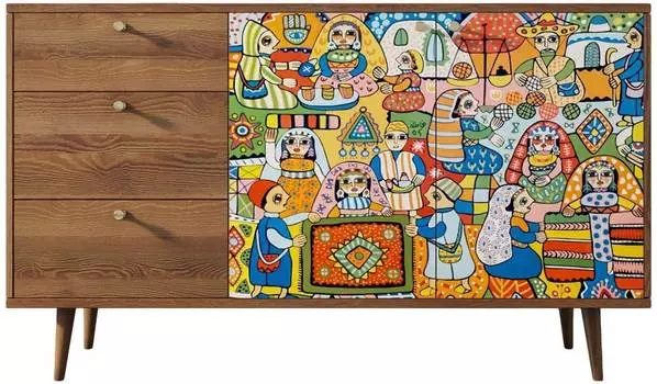 Комод Berber с двумя дверками и ящиками "Берберский рынок"