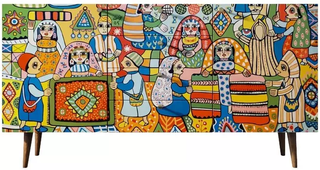 Комод Berber с двумя дверками и ящиками "Берберский рынок"