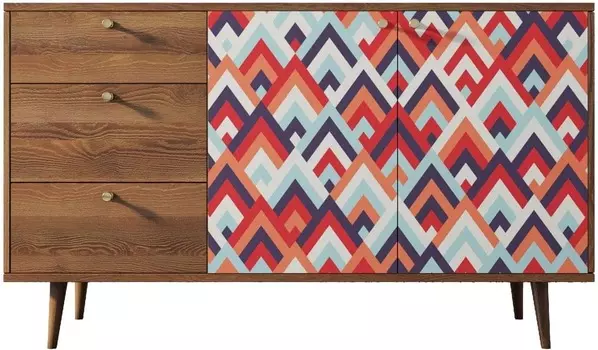 Комод Berber с двумя дверками и ящиками "Геометрия"