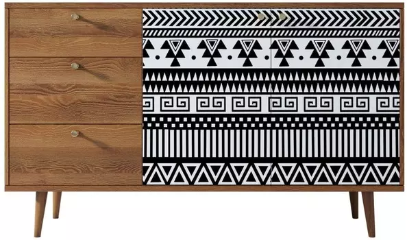 Комод Berber с двумя дверками и ящиками "Макраме"