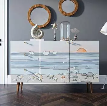 Комод Berber с двумя дверками и ящиками "Мечты о море"