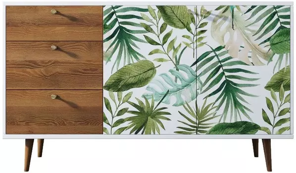 Комод Berber с двумя дверками и ящиками "Море зелени"