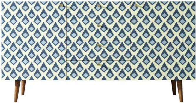 Комод Berber с двумя дверками и ящиками "Ромб"